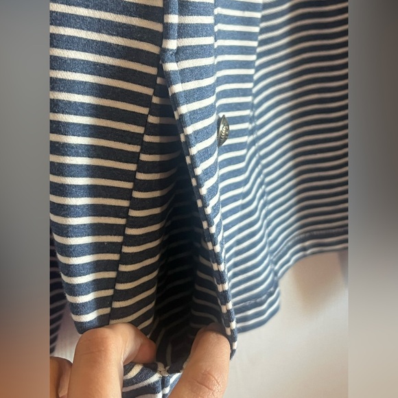 Tommy Hilfiger Navy and White Striped Military Band Jacket Nautical Size XL - Picture 4 of 13